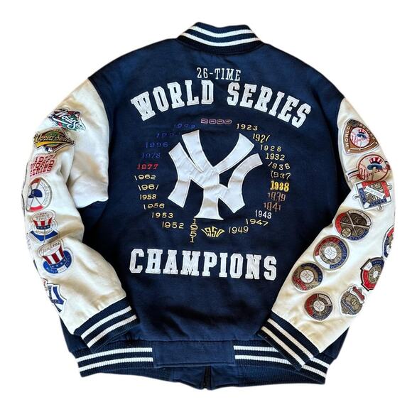 Vintage MLB Genuine New York Yankees Baseball World Series Jacket Size XL - Picture 2 of 4